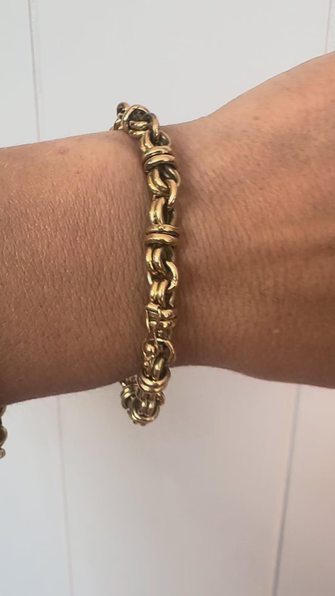 high karat knot bracelet with hidden clasp