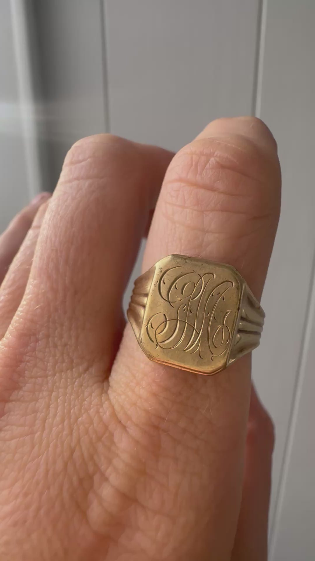 hand engraved signet