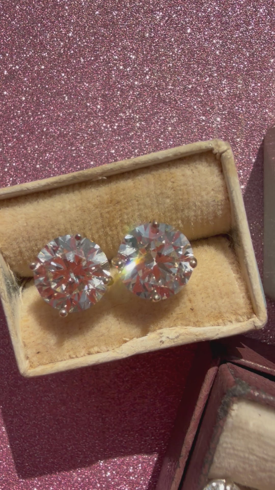 VVS2 1.02-4.19tcw lab diamond stud earrings