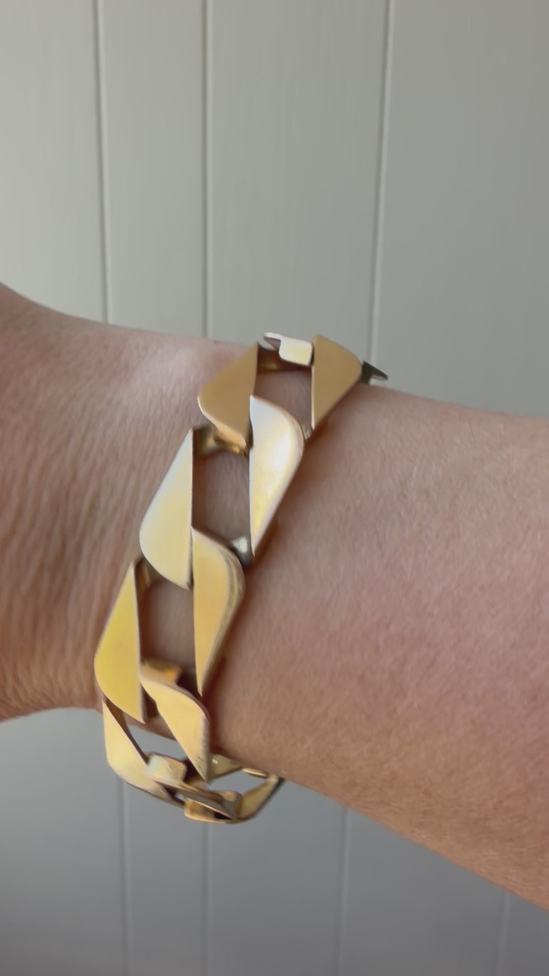 chunky square curb bracelet