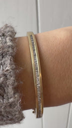 two sided diamond bangle