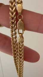 10k gold 25.75" franco chain