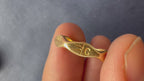 engraved character ring by LEVIN