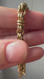 high karat knot bracelet with hidden clasp