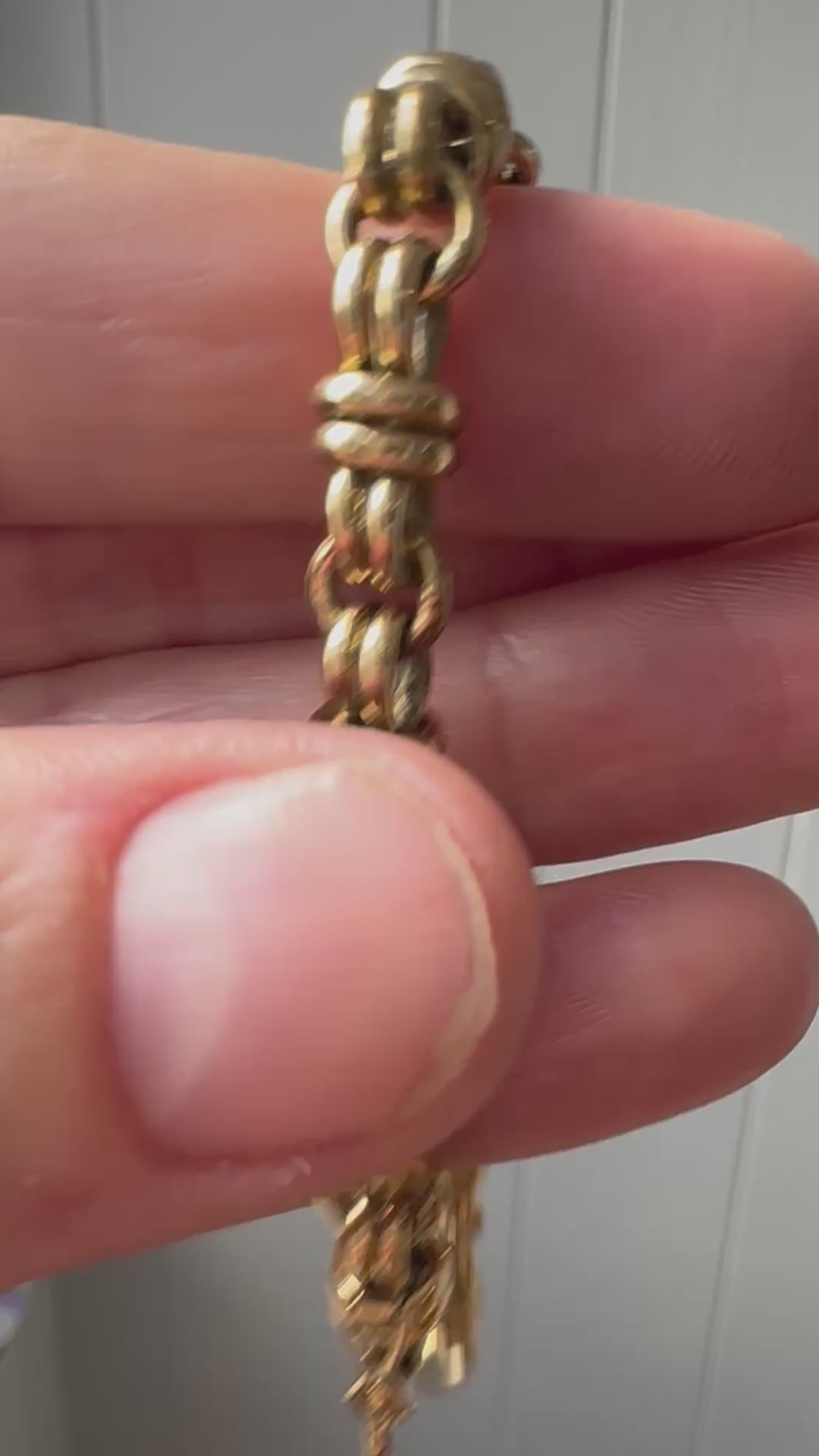 high karat knot bracelet with hidden clasp